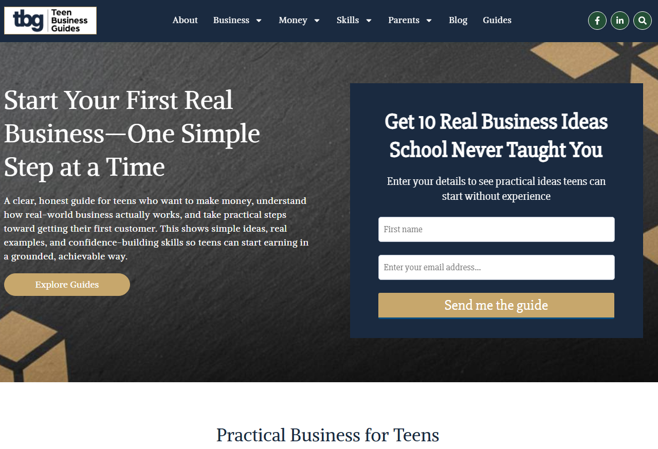 Start Your First Real Business